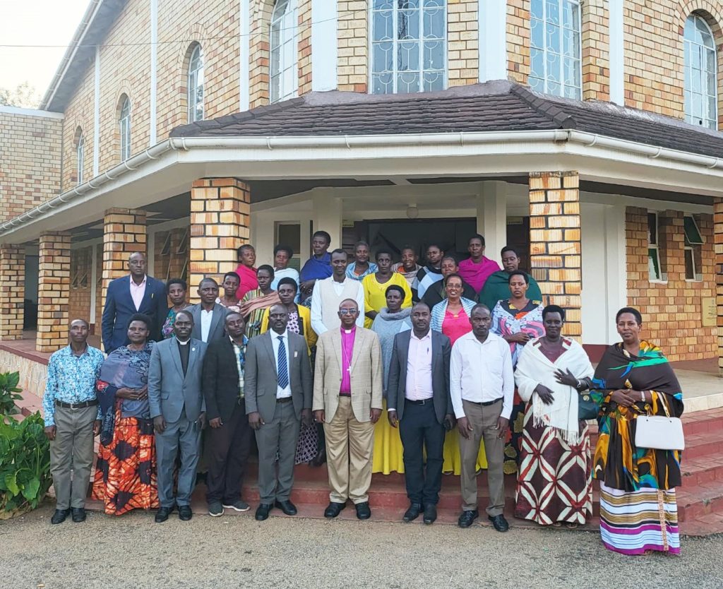 Rt. Rev. Bishop Stephen Namanya with members of Prayer and Healing Ministry.
